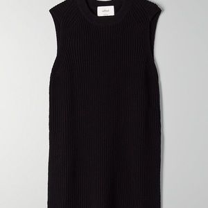 Aritzia Wilfred black spring sweater Palmier (XS)